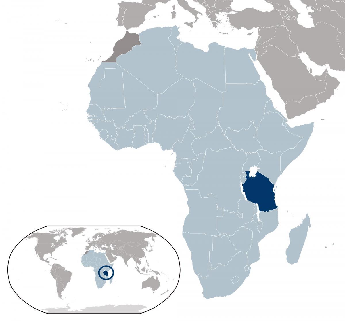 tansaania asukoht kaardil
