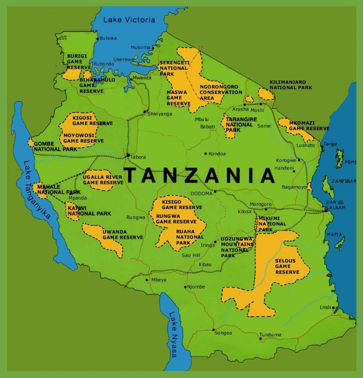 kaart, tansaania