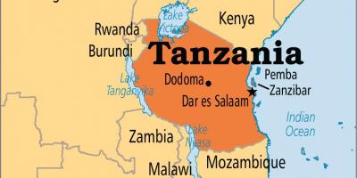 Kaart dar es salaam, tansaania ühendvabariik