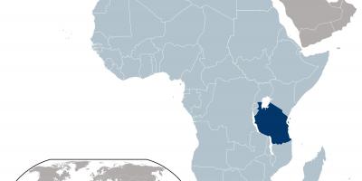 Tansaania asukoht kaardil